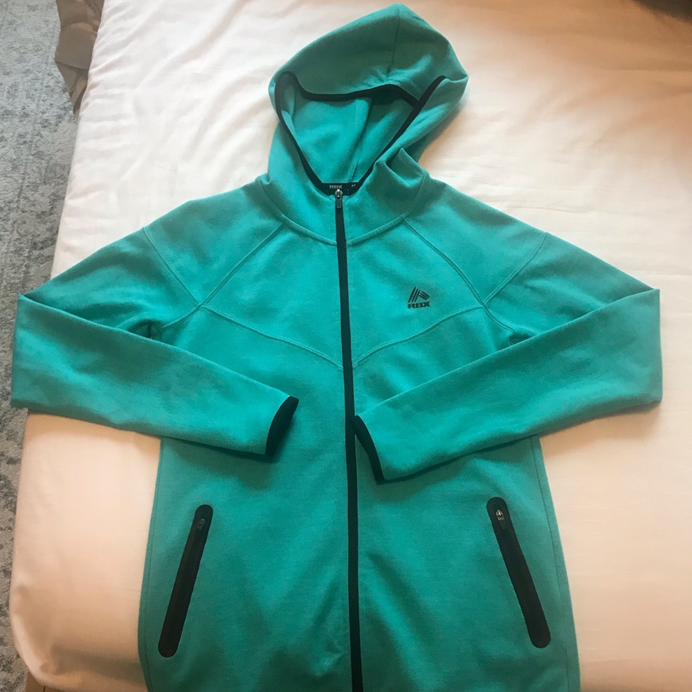 Rbx teal women’s running jacket